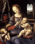 LORENZO DI CREDI Madonna with the Christ Child and St John the Baptist Spain oil painting artist